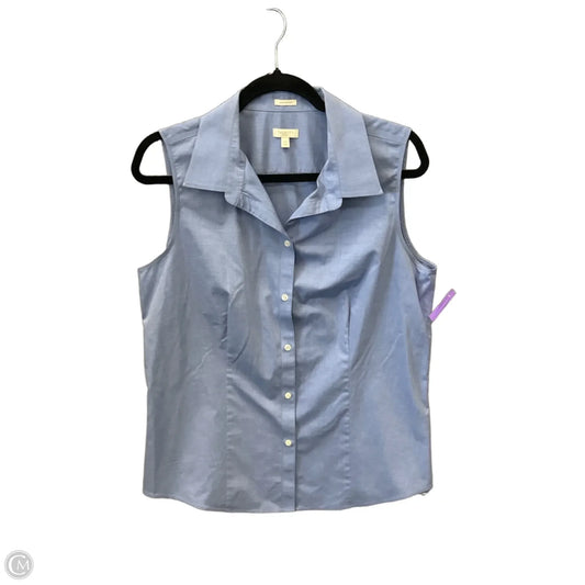 Top Sleeveless By Talbots In Blue, Size: Xl