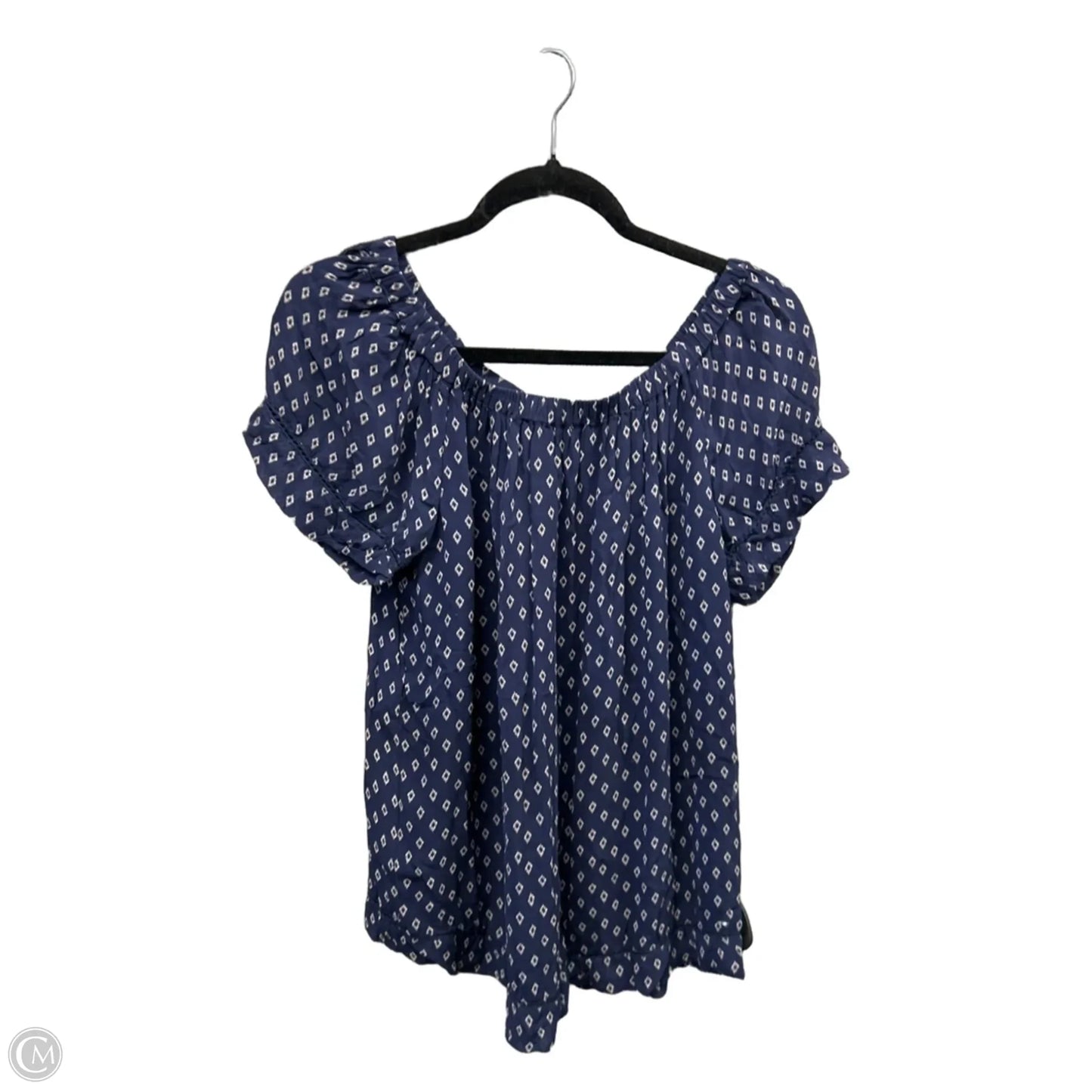 Top Short Sleeve By Lucky Brand In Navy, Size: M