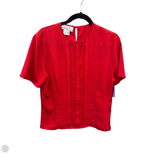 Top Short Sleeve By Talbots In Red, Size: M