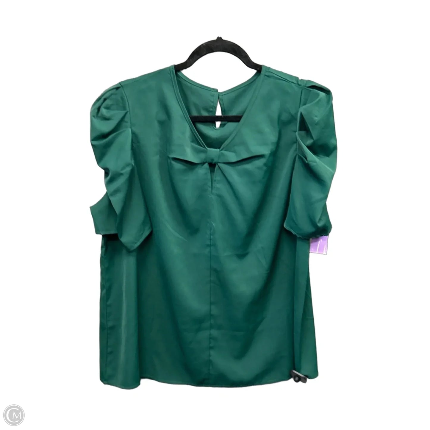 Top Short Sleeve By Clothes Mentor In Green, Size: Xxl
