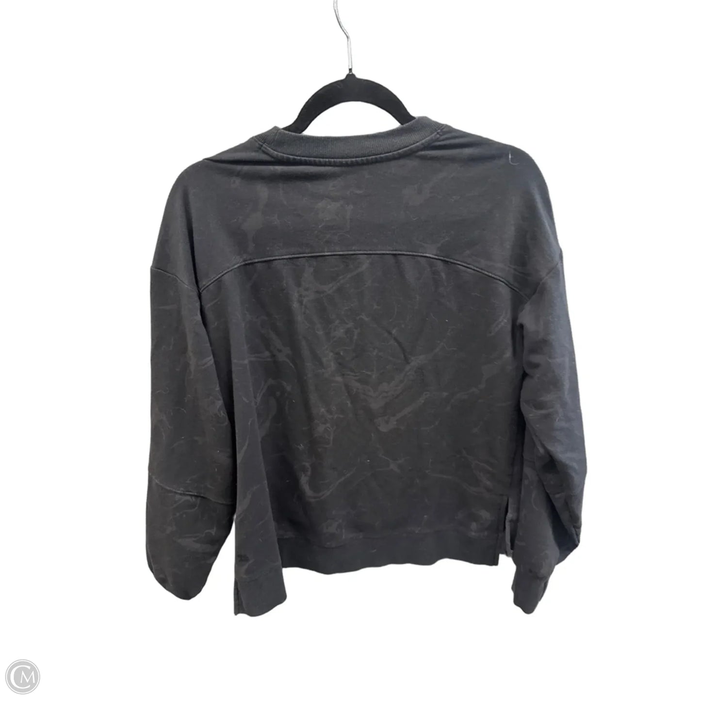 Athletic Top Long Sleeve Collar By All In Motion In Black, Size: S