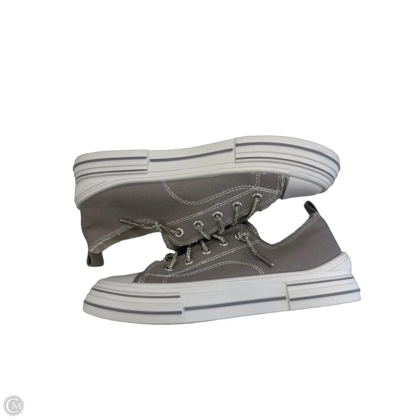 Shoes Flats By Very G In Grey, Size: 8.5