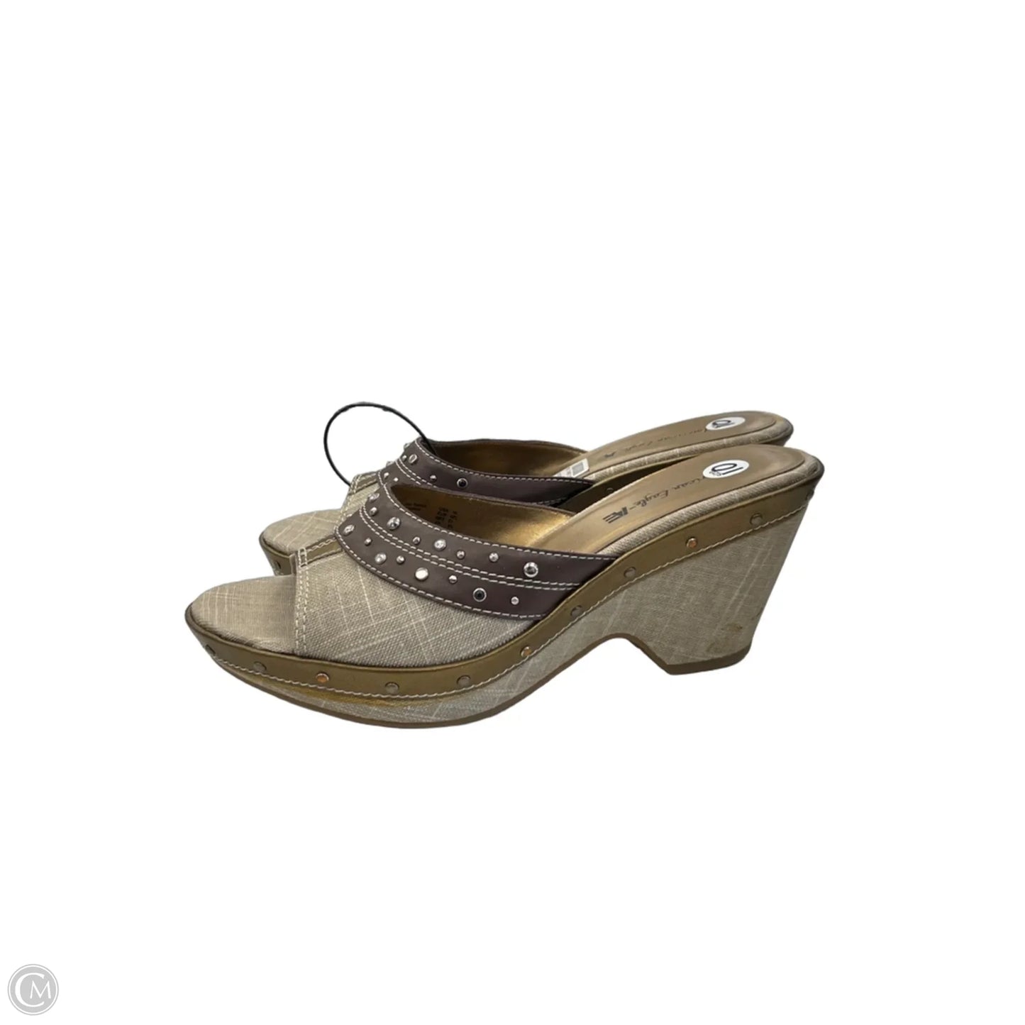 Sandals Heels Wedge By American Eagle In Brown, Size: 10