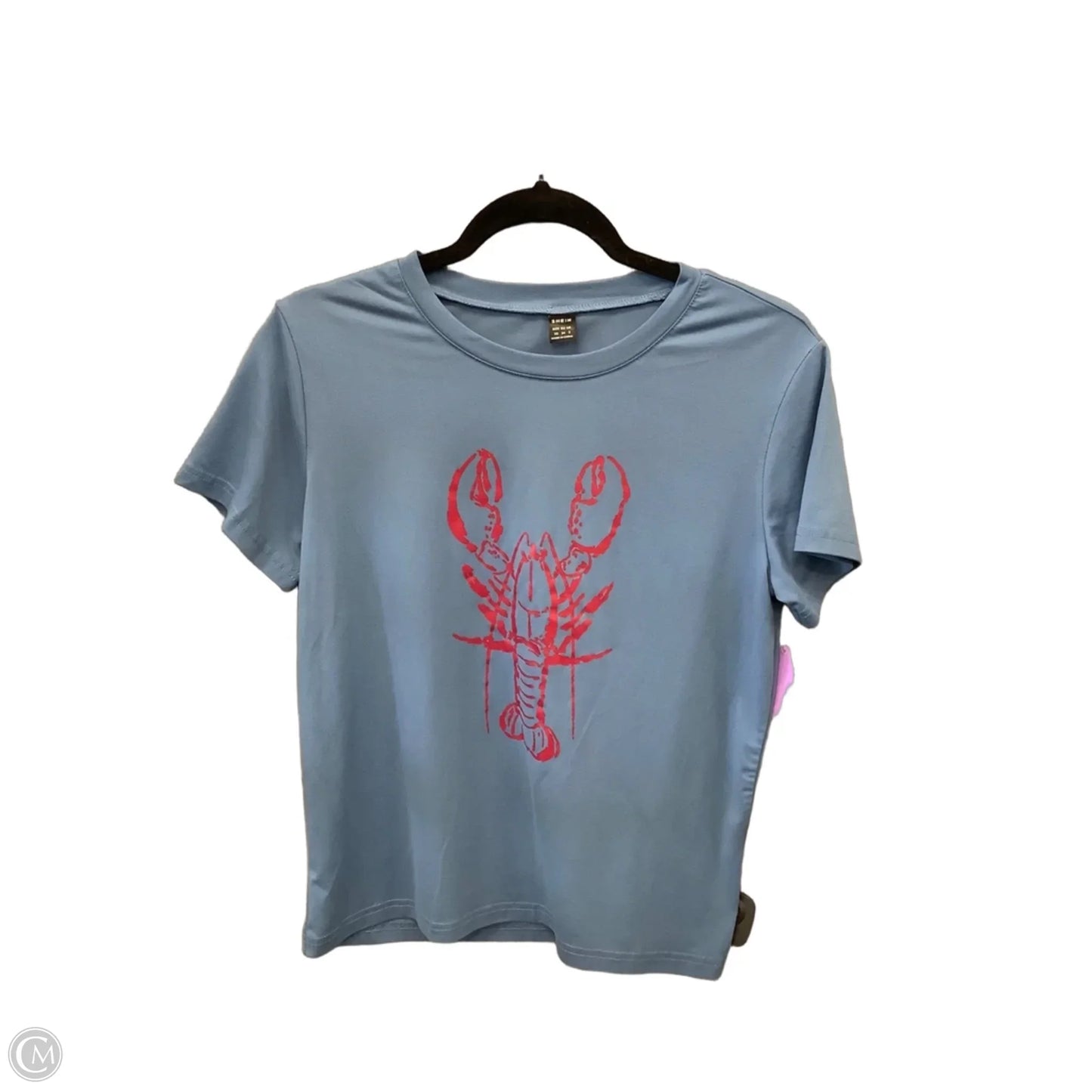 Top Short Sleeve By Shein In Blue, Size: Xs