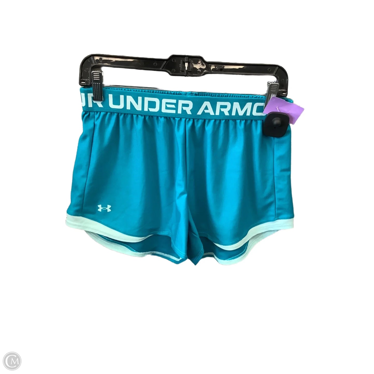 Athletic Shorts By Under Armour In Teal, Size: M