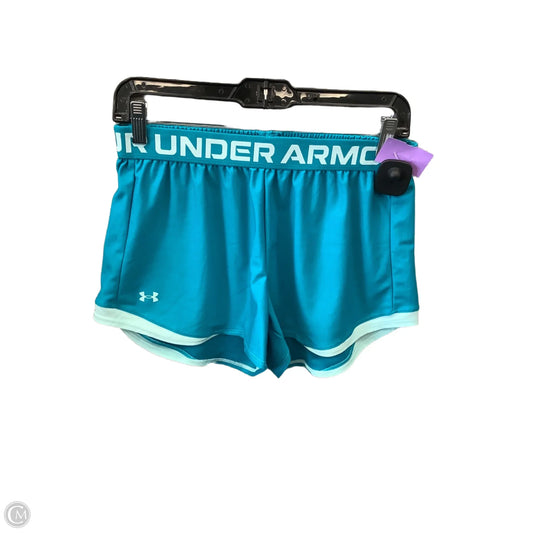 Athletic Shorts By Under Armour In Teal, Size: M