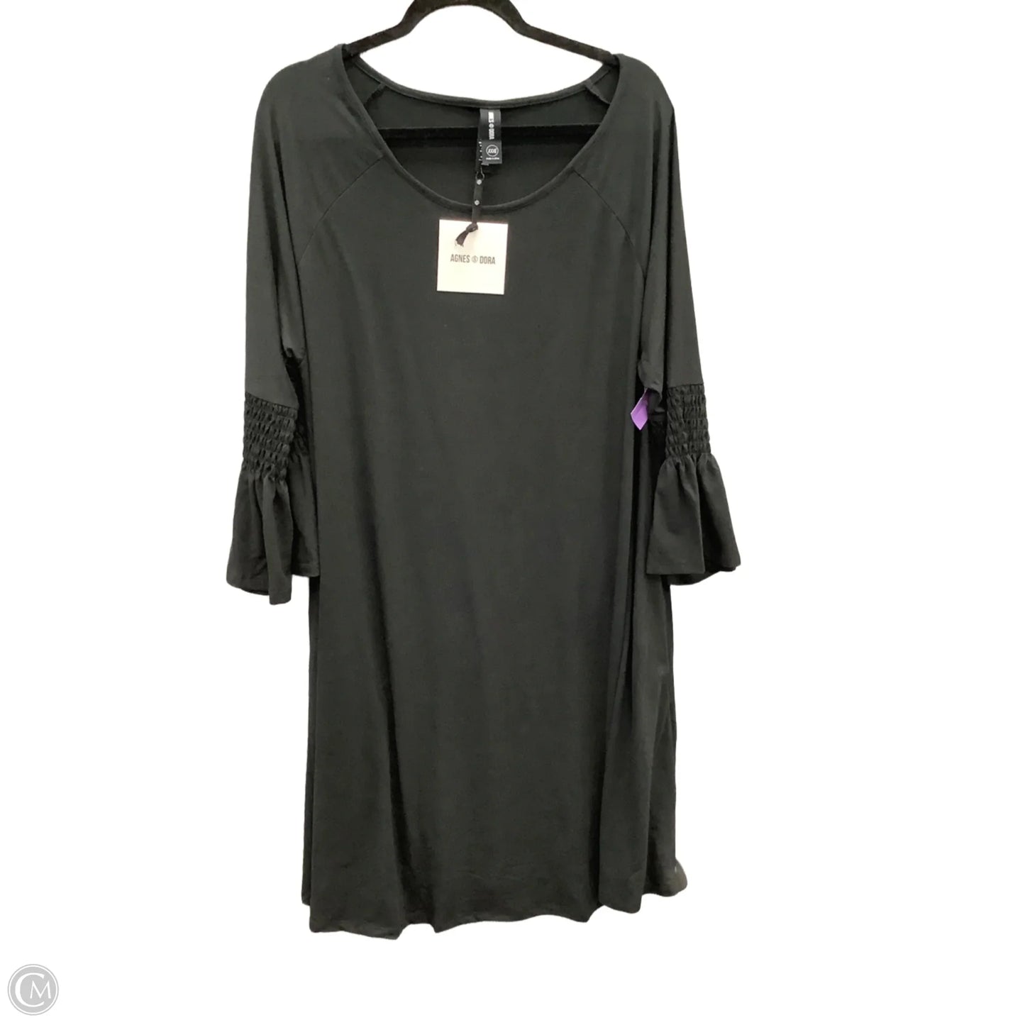 Dress Casual Short By Agnes & Dora In Black, Size: 3x