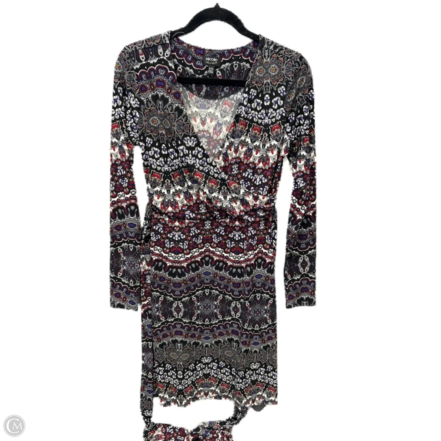 Dress Casual Midi By Nicole In Multi-colored, Size: S