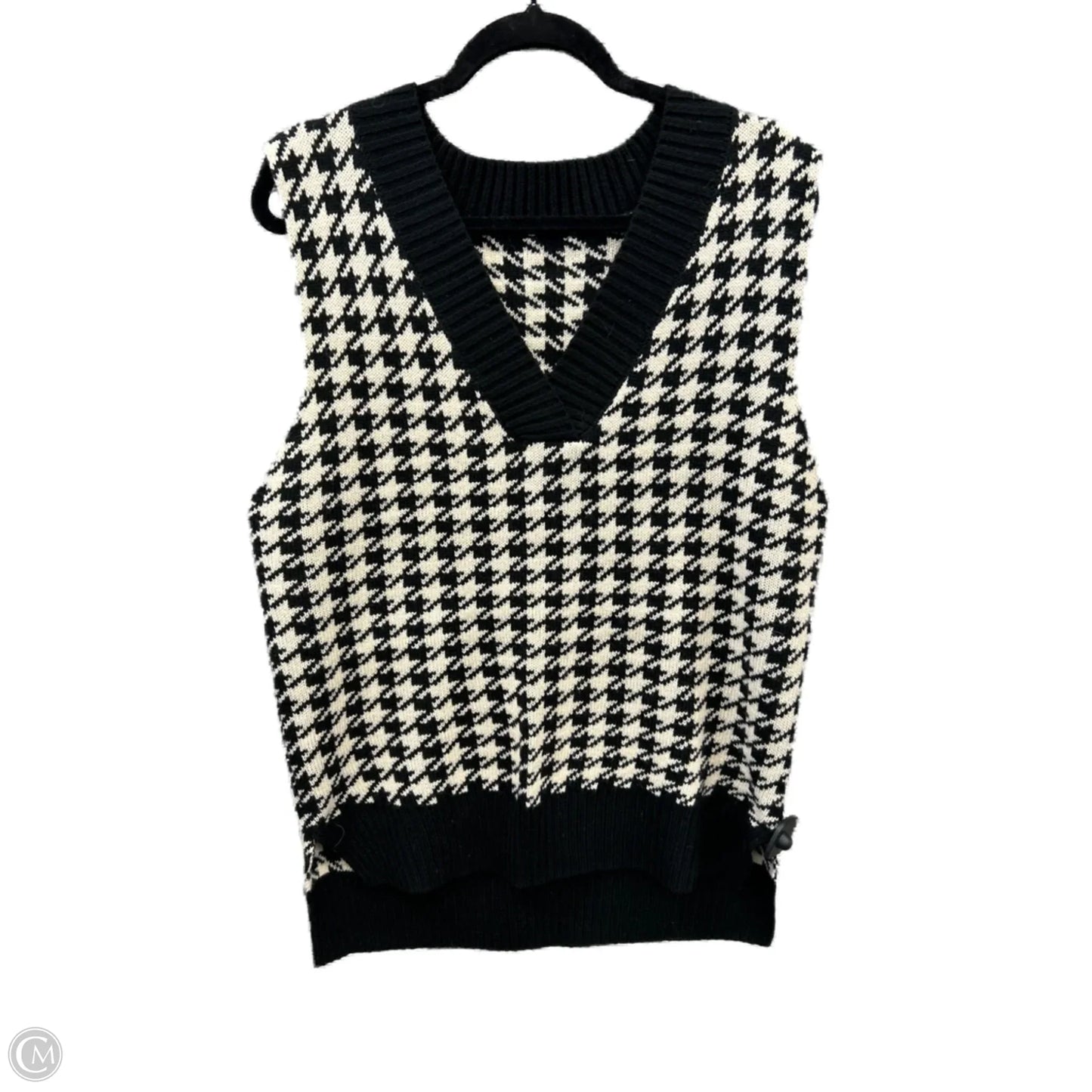 Vest Sweater By Clothes Mentor In Striped Pattern, Size: S