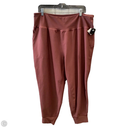 Athletic Pants By Old Navy In Maroon, Size: 2x