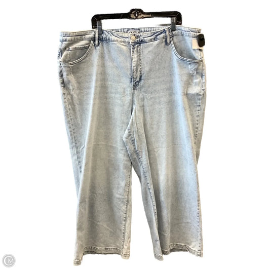 Jeans Wide Leg By Ava & Viv In Blue Denim, Size: 24