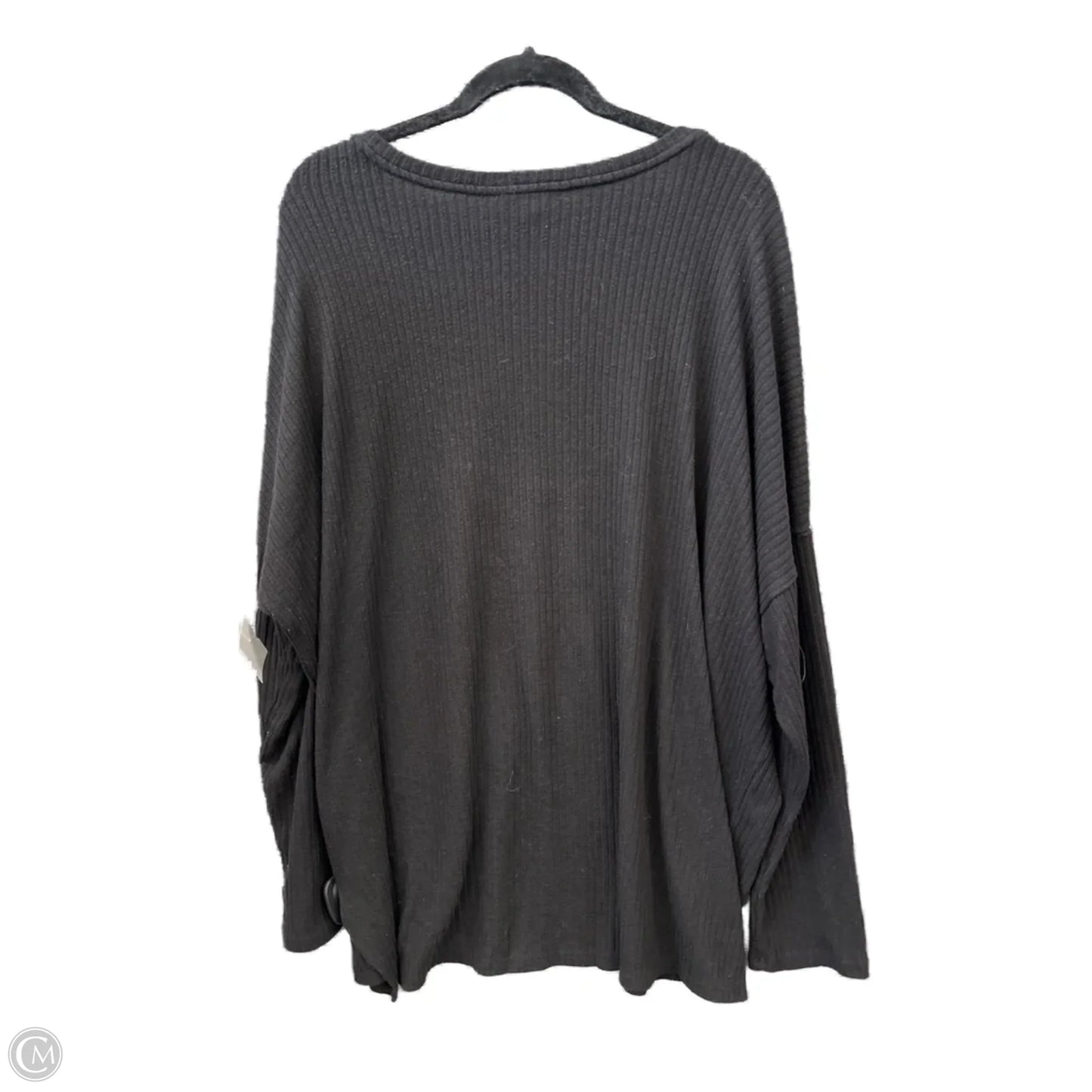 Top Long Sleeve By Time And Tru In Black, Size: Xxl