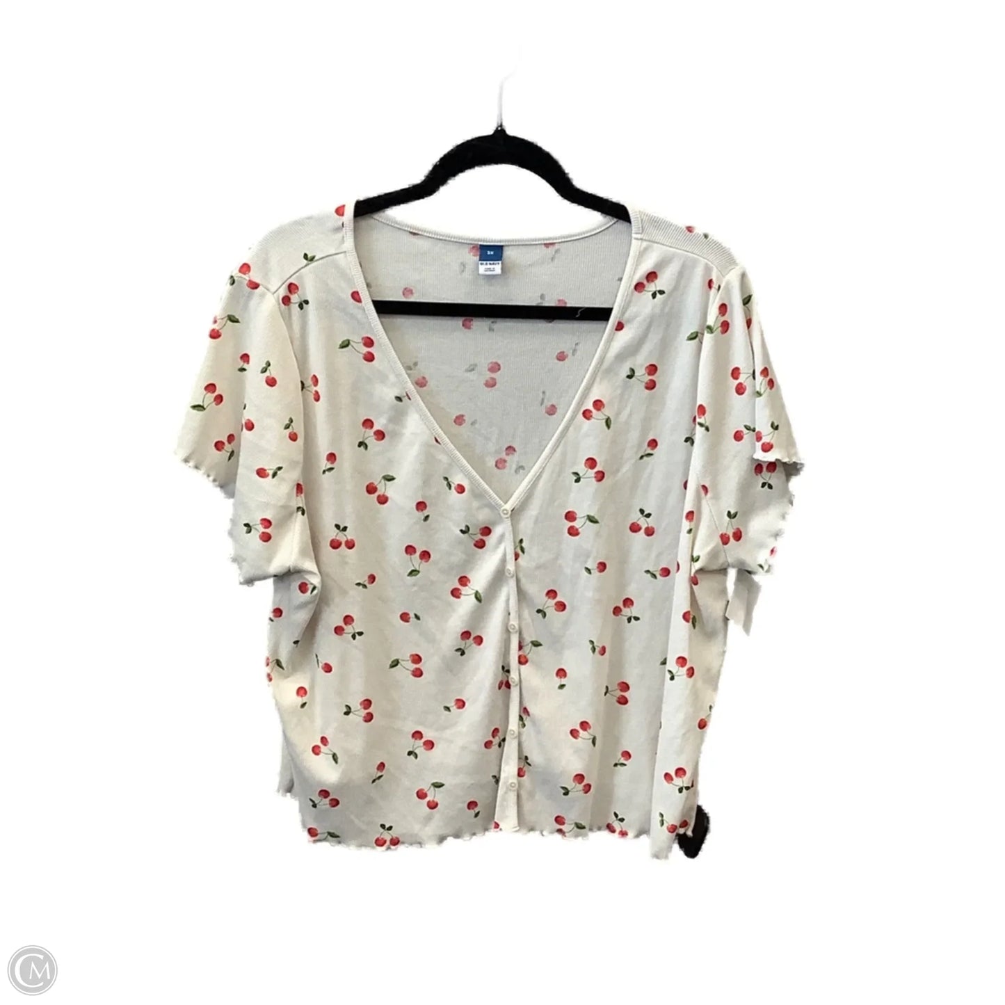 Top Short Sleeve By Old Navy In White, Size: 3x