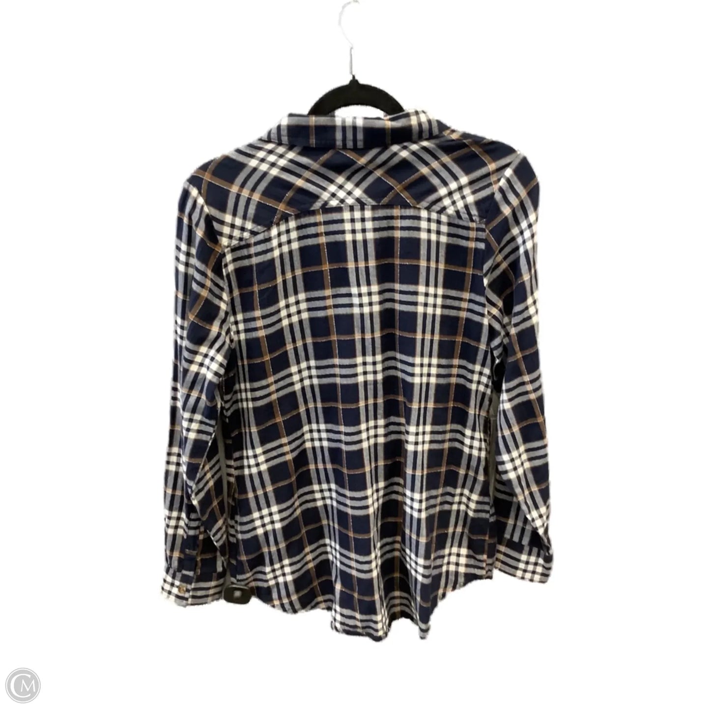 Top Long Sleeve By Westport In Plaid Pattern, Size: S