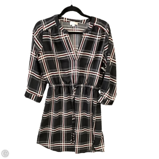 Dress Casual Short By Loft In Plaid Pattern, Size: S