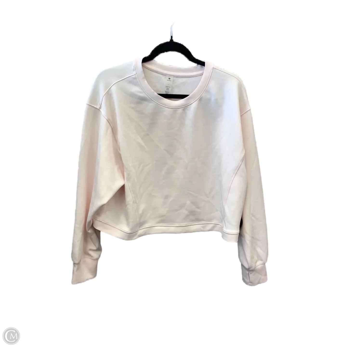 Athletic Top Long Sleeve Collar By Clothes Mentor In Pink, Size: L