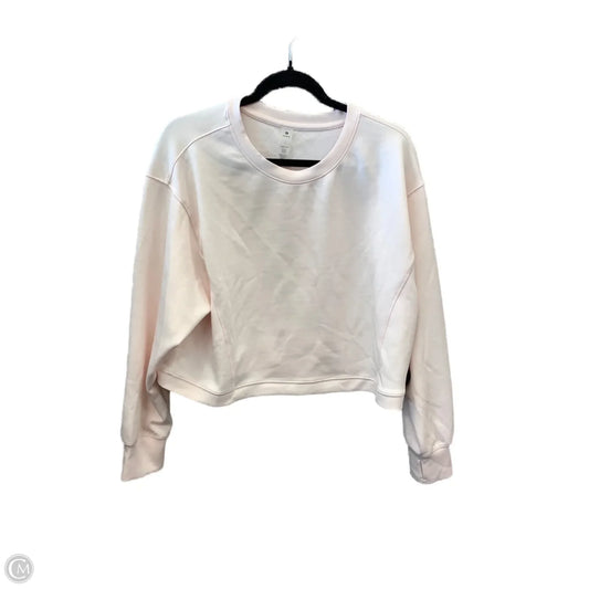 Athletic Top Long Sleeve Collar By Clothes Mentor In Pink, Size: L