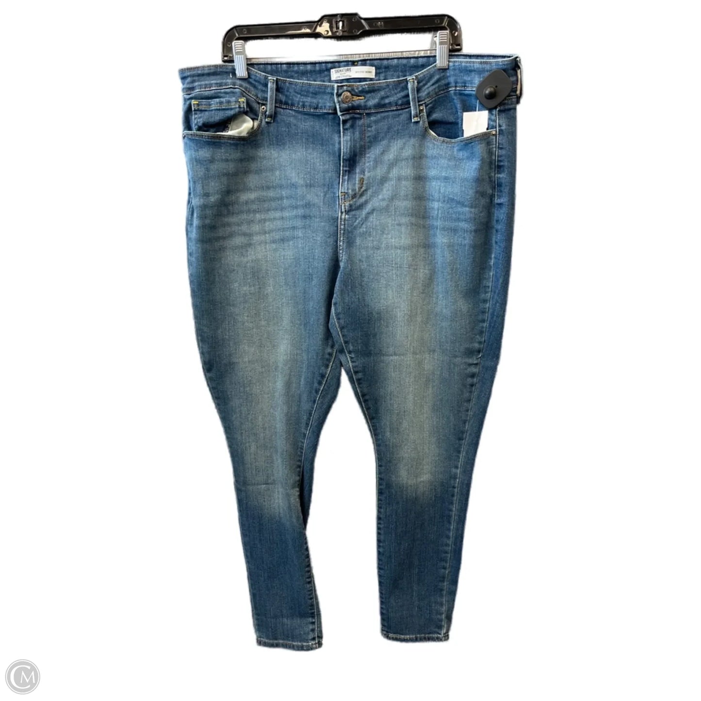 Jeans Skinny By Levis In Blue Denim, Size: 20