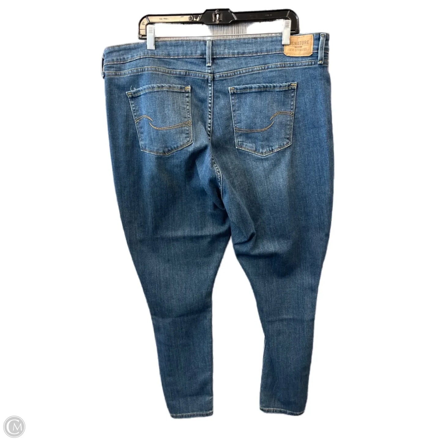 Jeans Skinny By Levis In Blue Denim, Size: 20