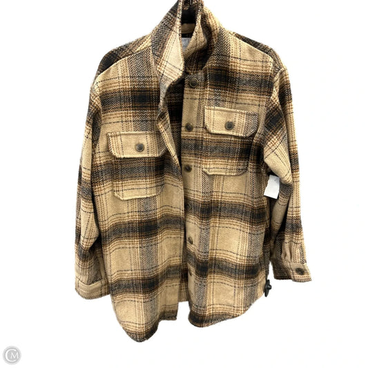 Jacket Other By Time And Tru In Plaid Pattern, Size: L
