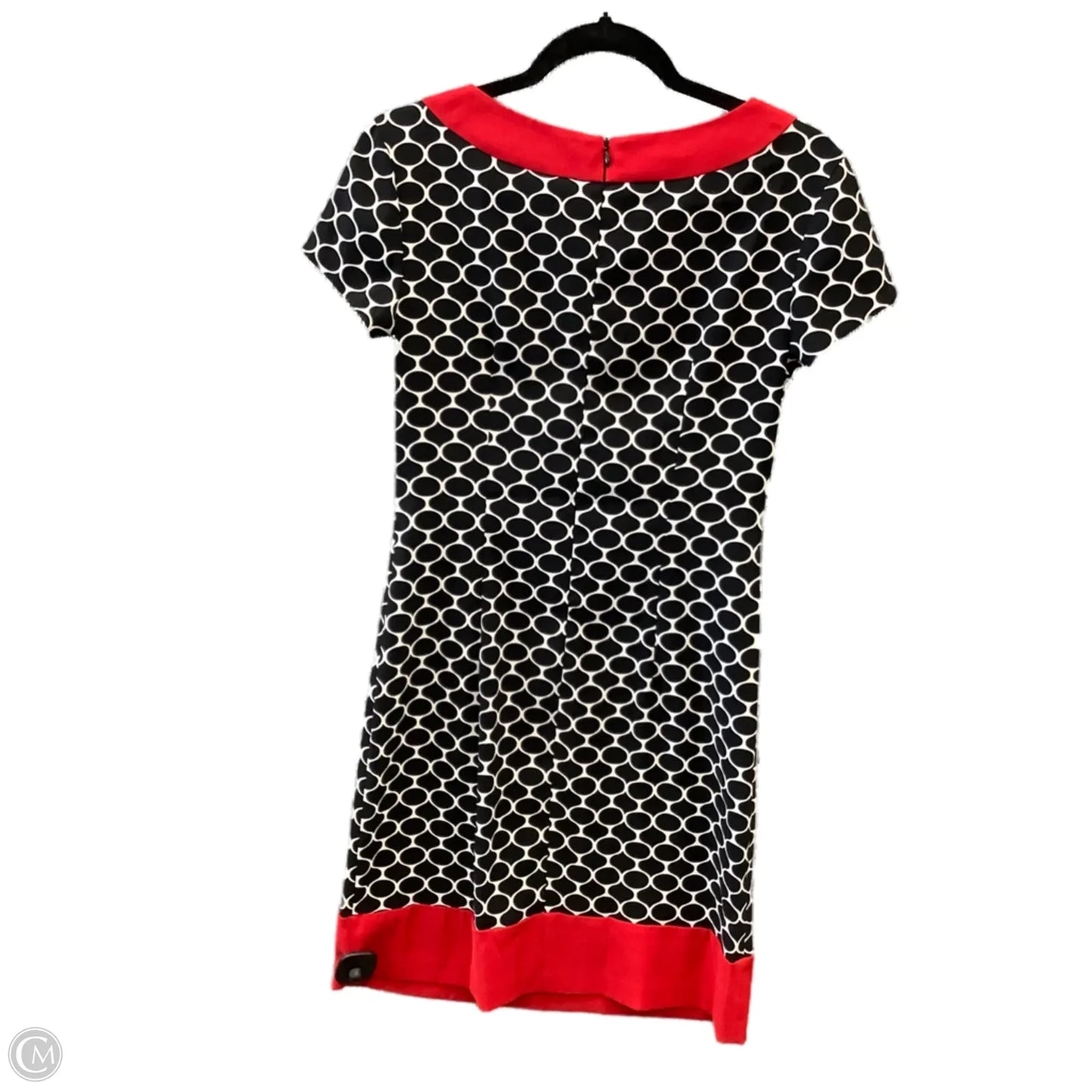 Dress Casual Midi By Connected Apparel In Black & Red, Size: S