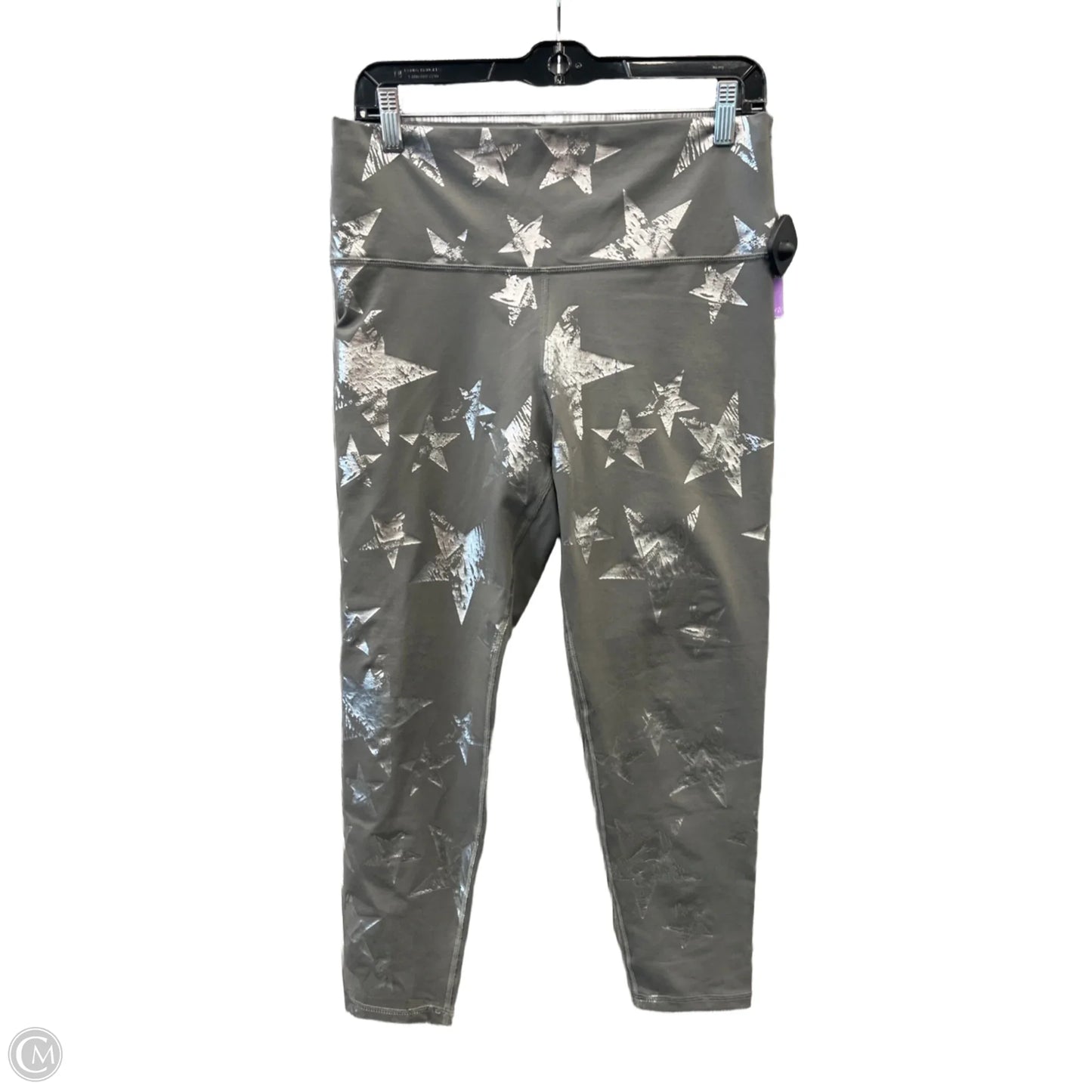 Athletic Leggings By Aerie In Grey, Size: L