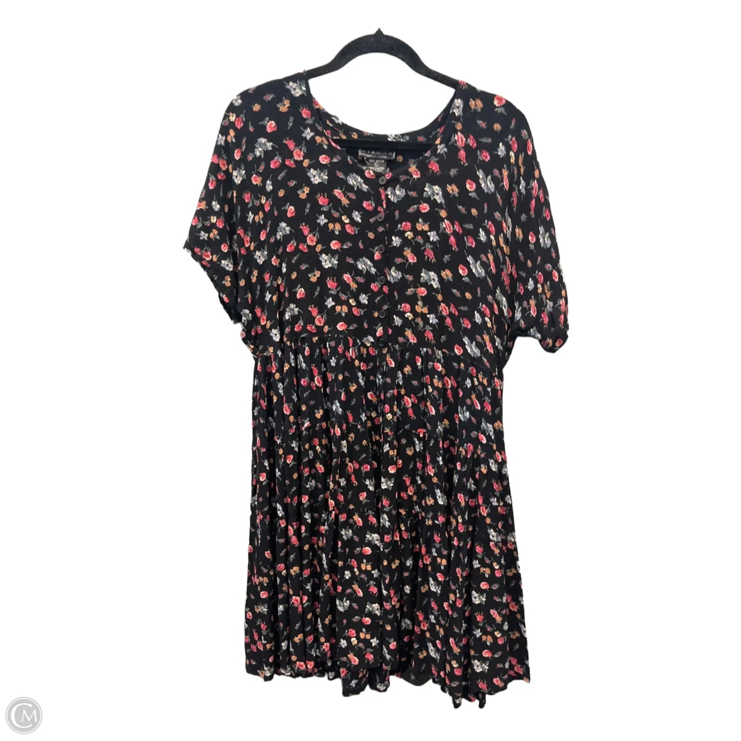 Dress Casual Midi By Clothes Mentor In Floral Print, Size: L