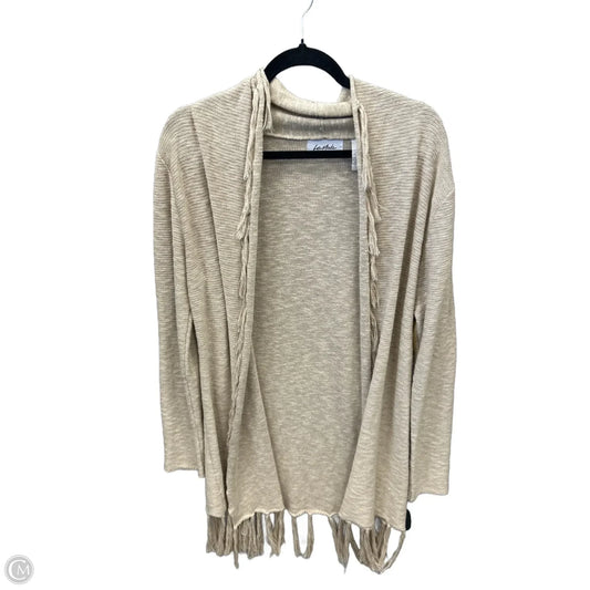 Cardigan By Clothes Mentor In Beige, Size: L