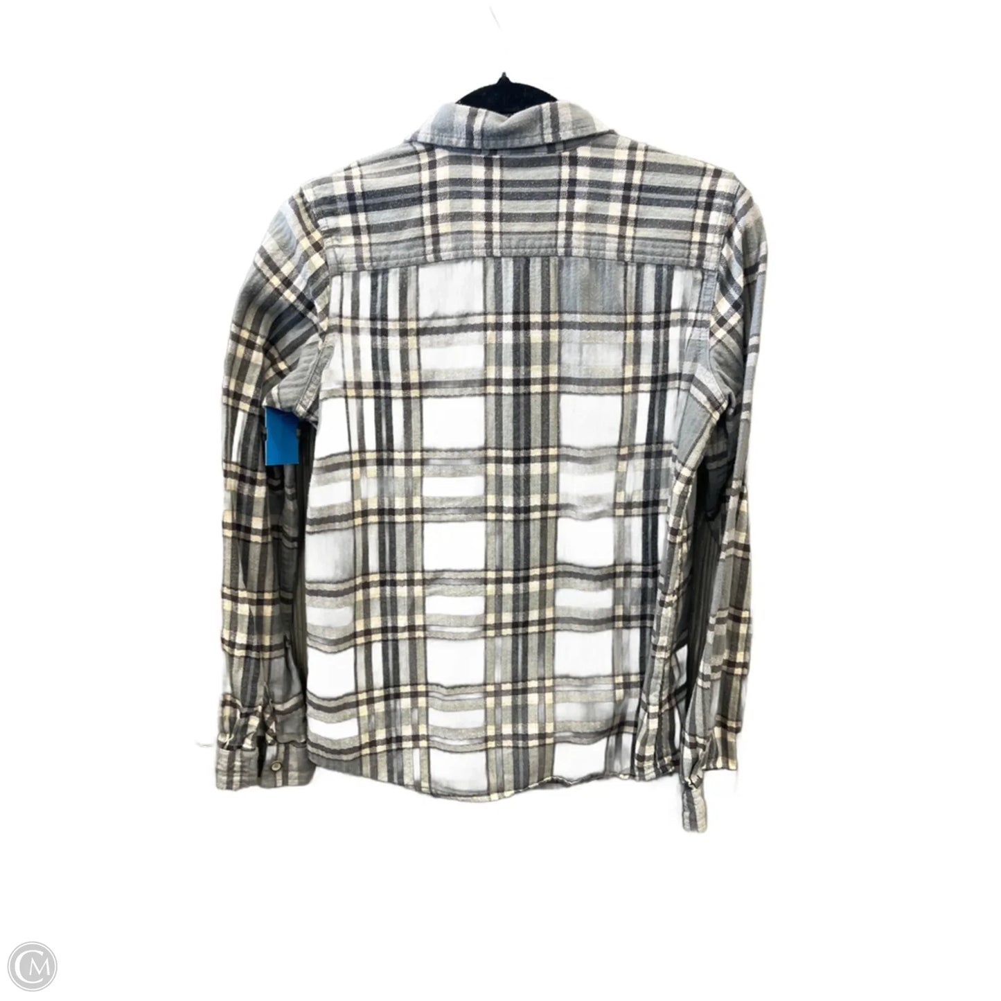 Top Long Sleeve By Natural Reflections In Grey, Size: S