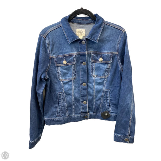 Jacket Denim By St Johns Bay In Blue Denim, Size: S
