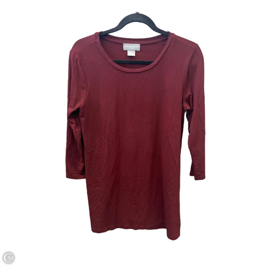 Top Long Sleeve By Liz Claiborne In Maroon, Size: S