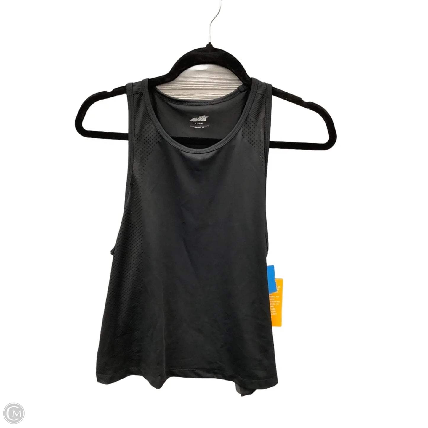 Athletic Tank Top By Avia In Black, Size: L