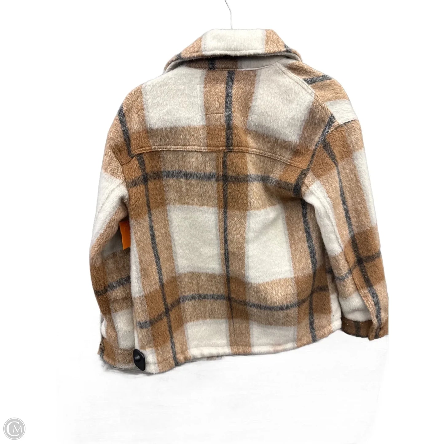 Jacket Fleece By Avec Les Filles In Plaid Pattern, Size: Xs