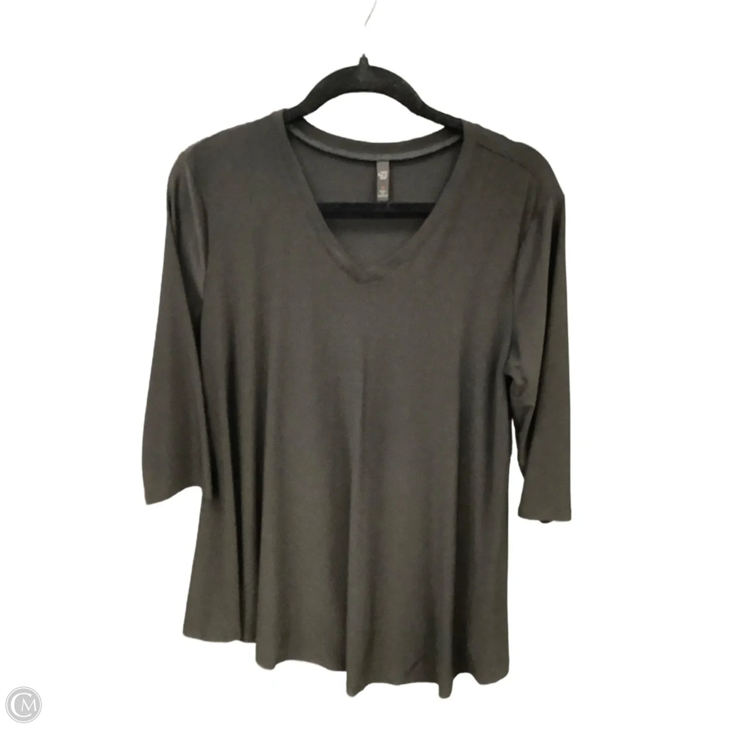 Tunic Long Sleeve By Clothes Mentor In Black, Size: S