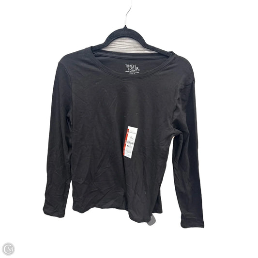 Top Long Sleeve By Time And Tru In Black, Size: M
