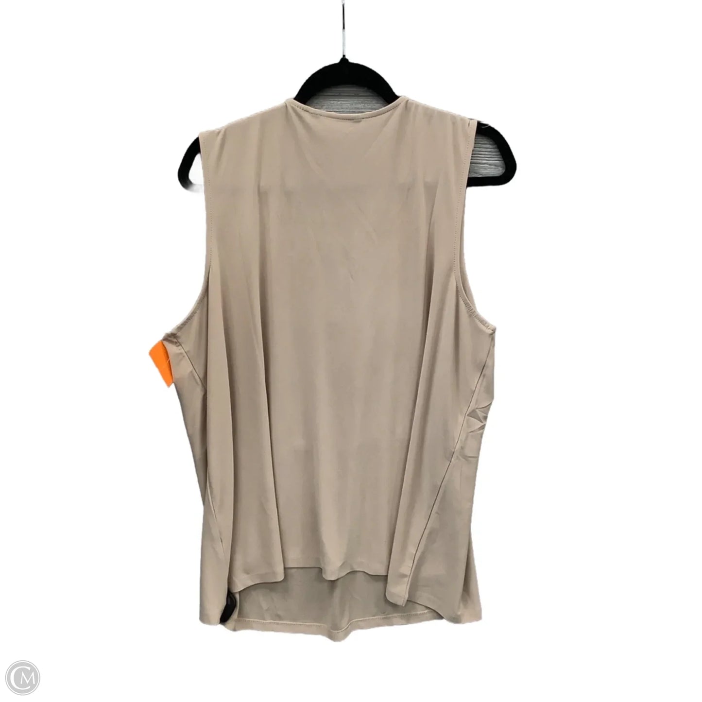 Top Sleeveless By Dennis Basso Qvc In Beige, Size: 2x