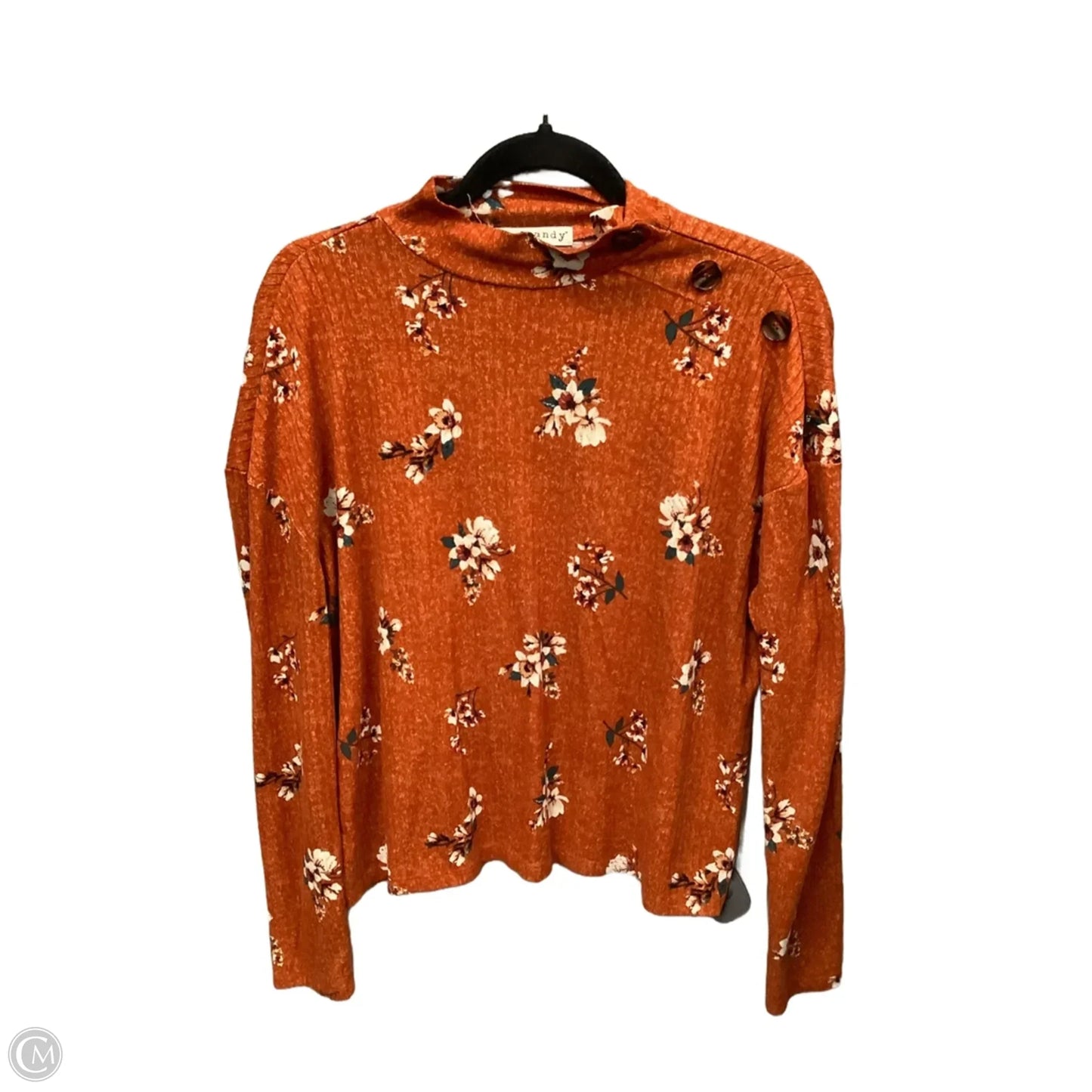 Top Long Sleeve By Eye Candy In Orange, Size: M