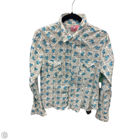 Top Long Sleeve By Clothes Mentor In Floral Print, Size: L