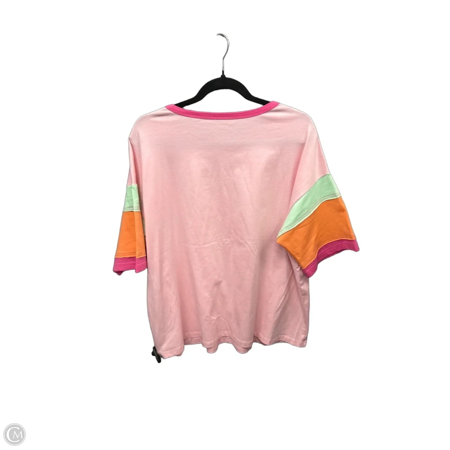 Top Short Sleeve By Clothes Mentor In Pink, Size: L