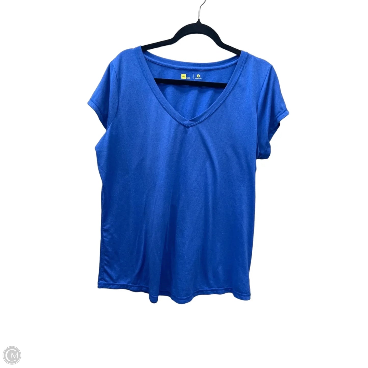 Athletic Top Short Sleeve By Xersion In Blue, Size: Xxl