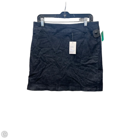 Skort By Croft And Barrow In Blue Denim, Size: 10
