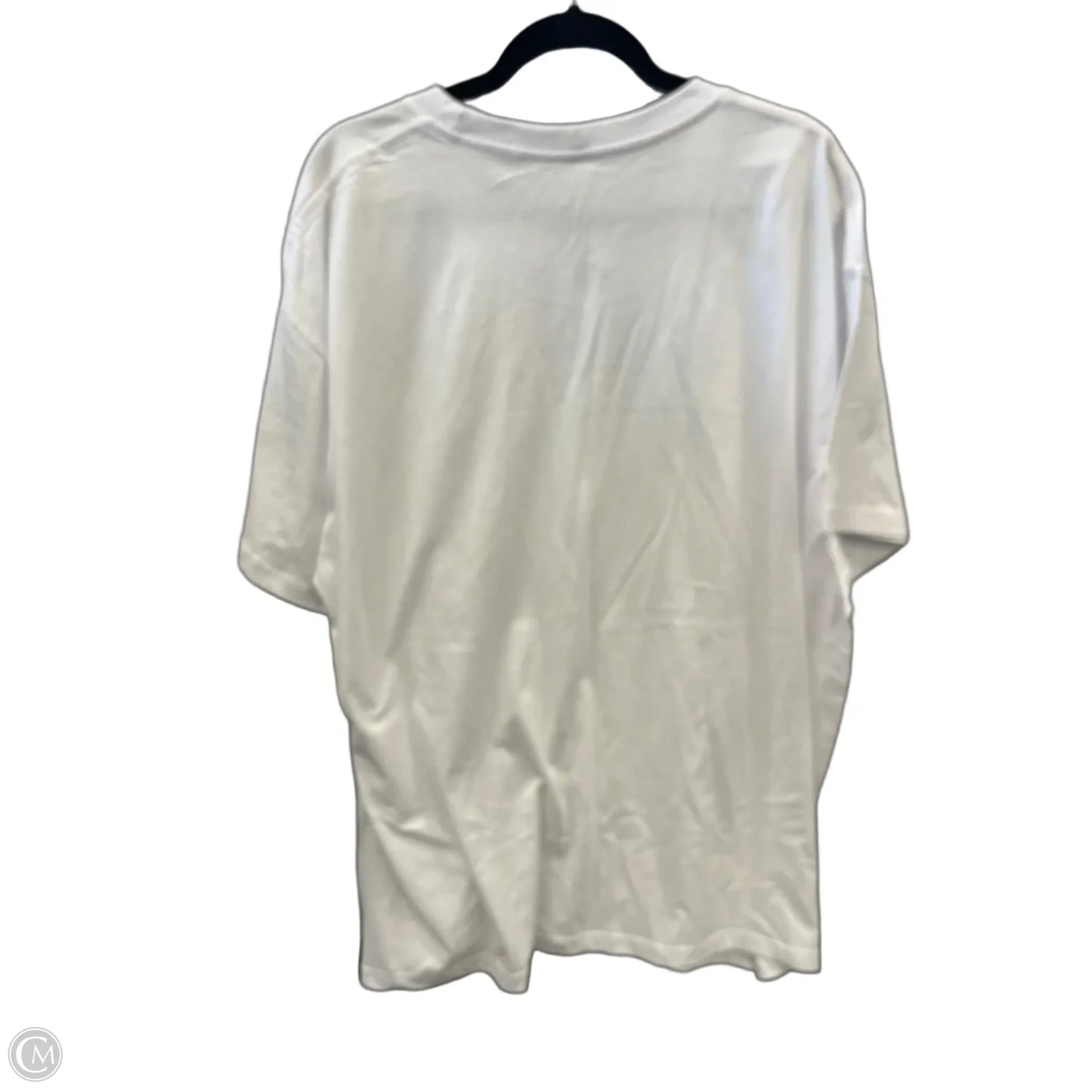 Top Short Sleeve By Clothes Mentor In White, Size: 2x