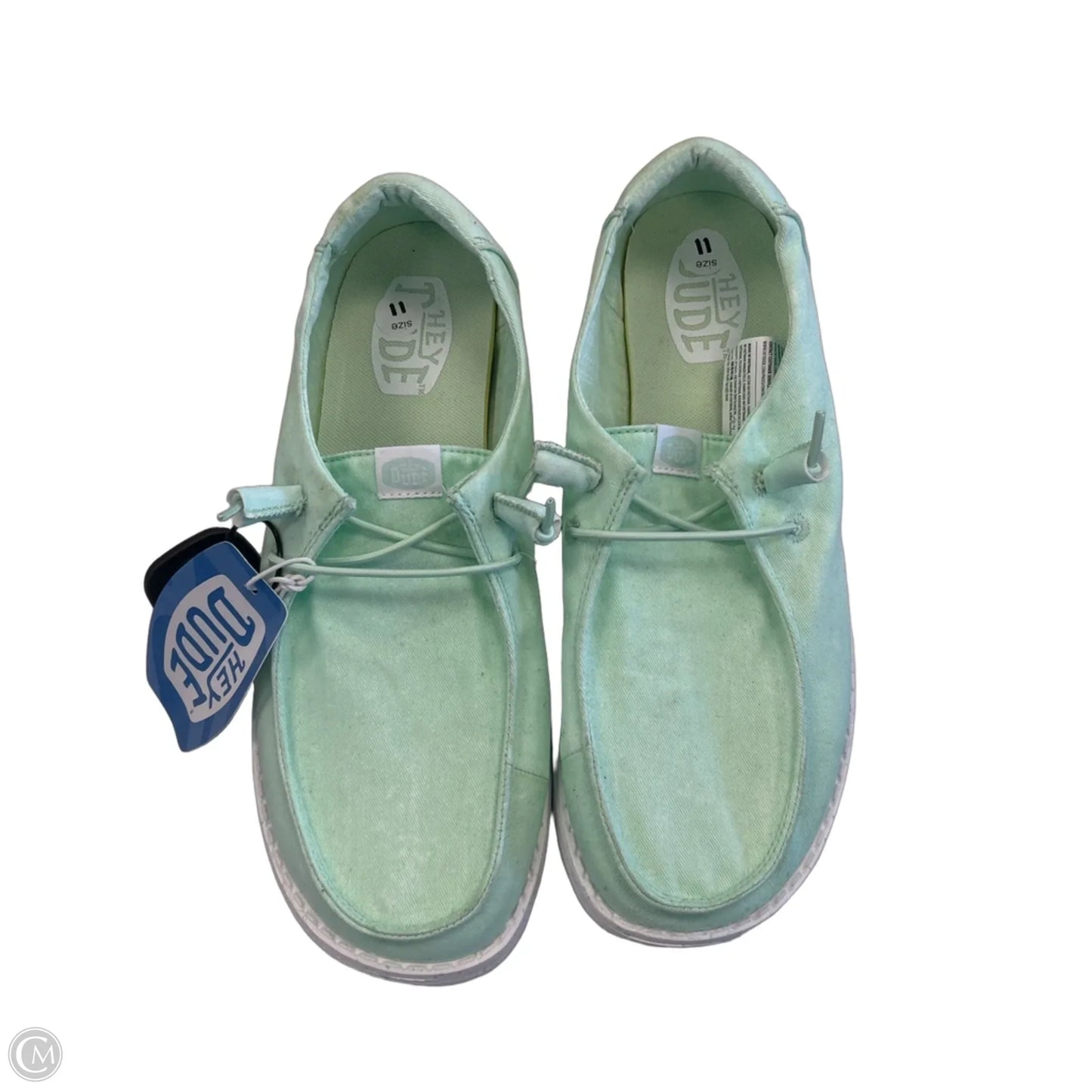 Shoes Flats By Hey Dude In Blue, Size: 11