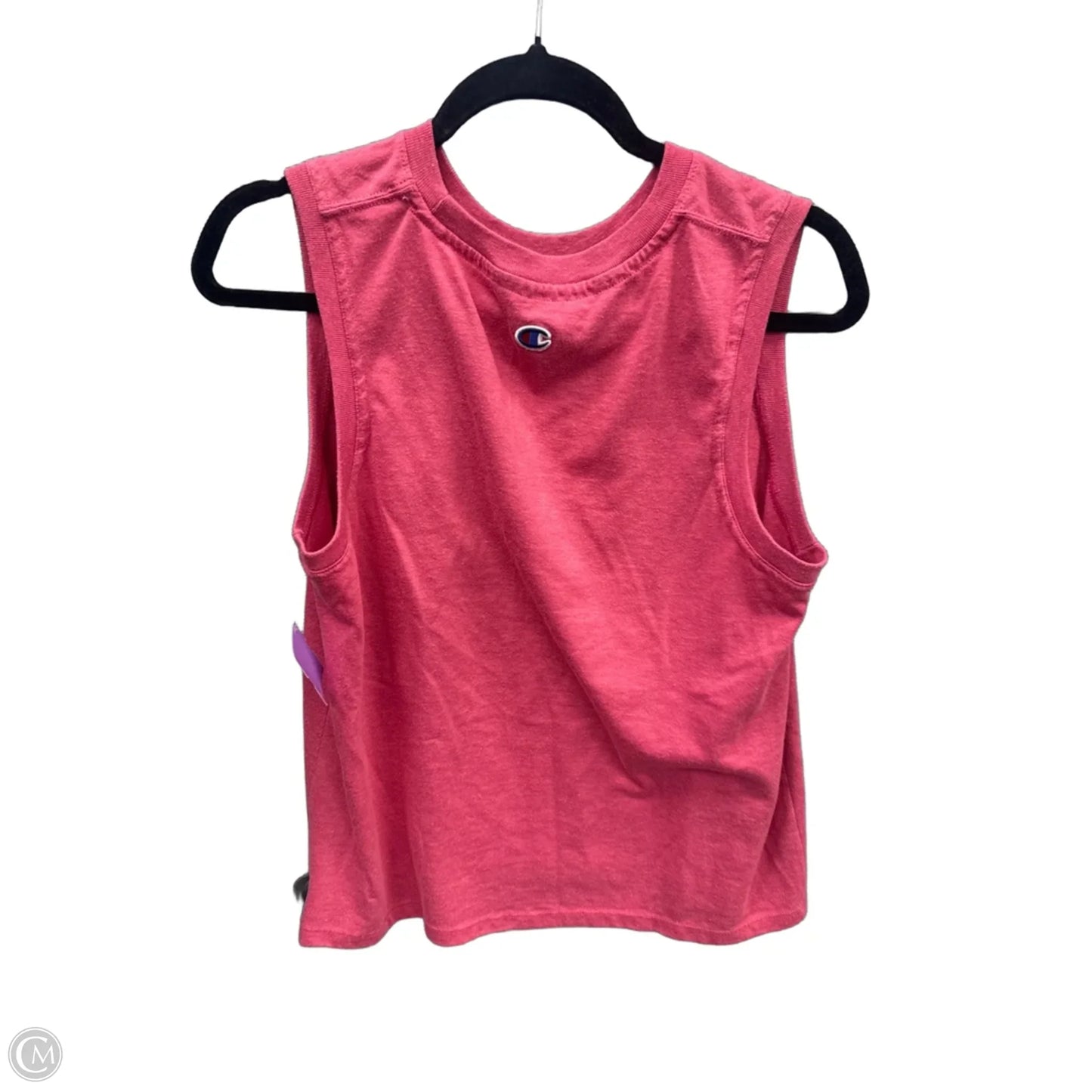Top Sleeveless By Champion In Pink, Size: L
