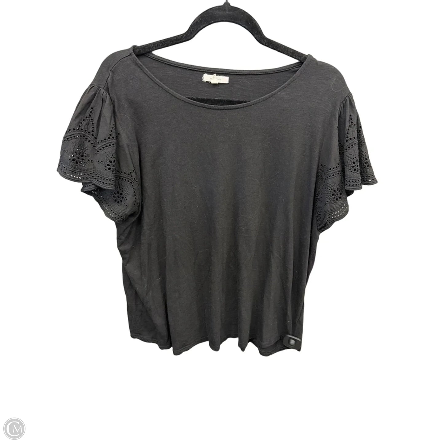Top Short Sleeve By Maurices In Black, Size: Xl