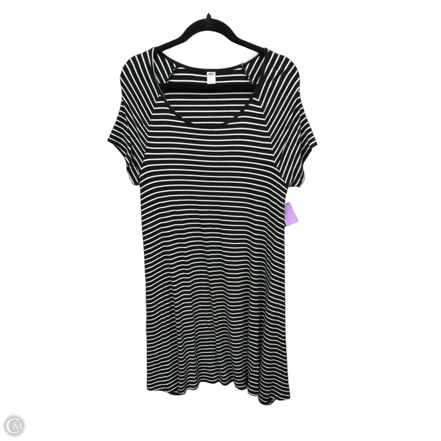 Dress Casual Midi By Old Navy In Striped Pattern, Size: L