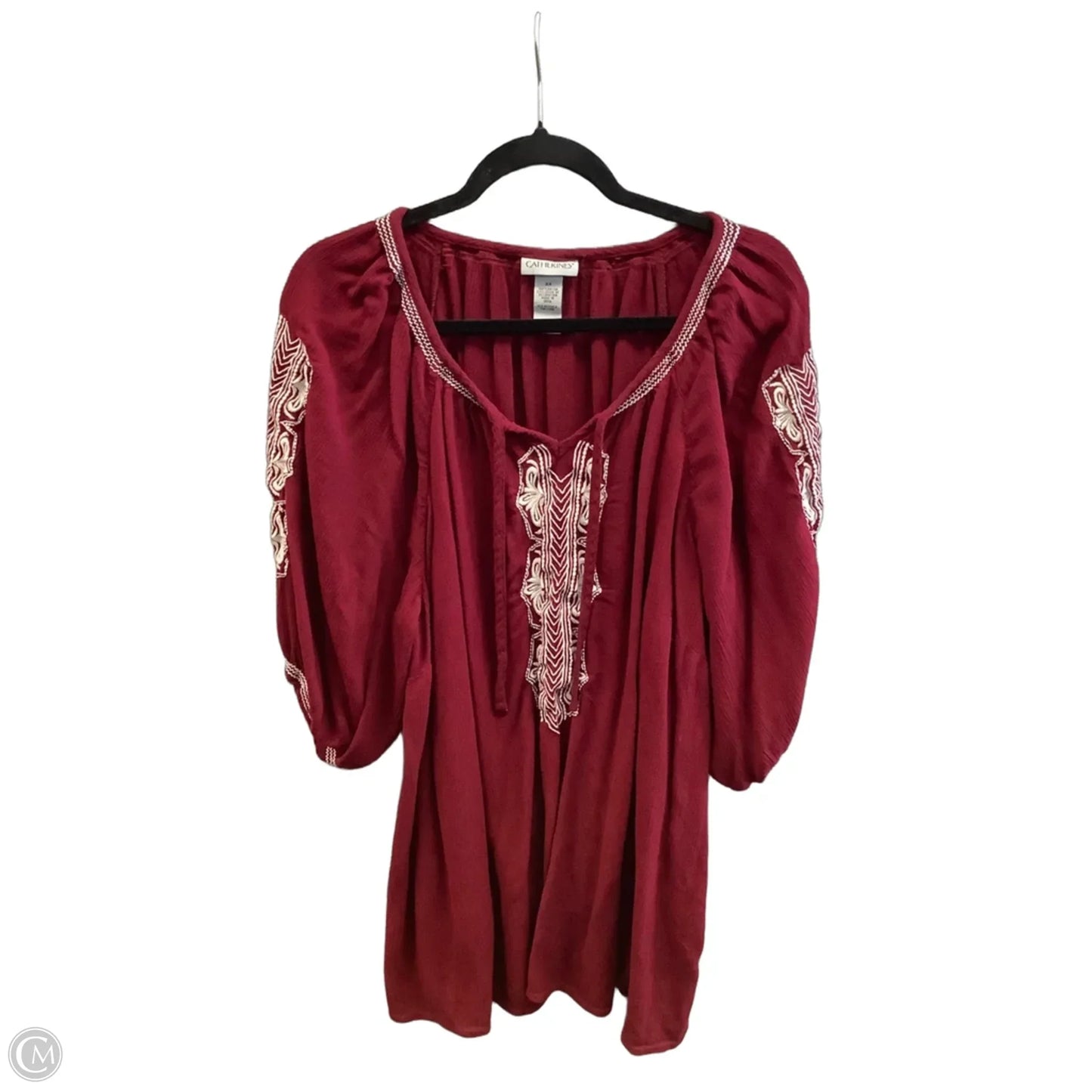 Top Short Sleeve By Catherines In Red, Size: 2x