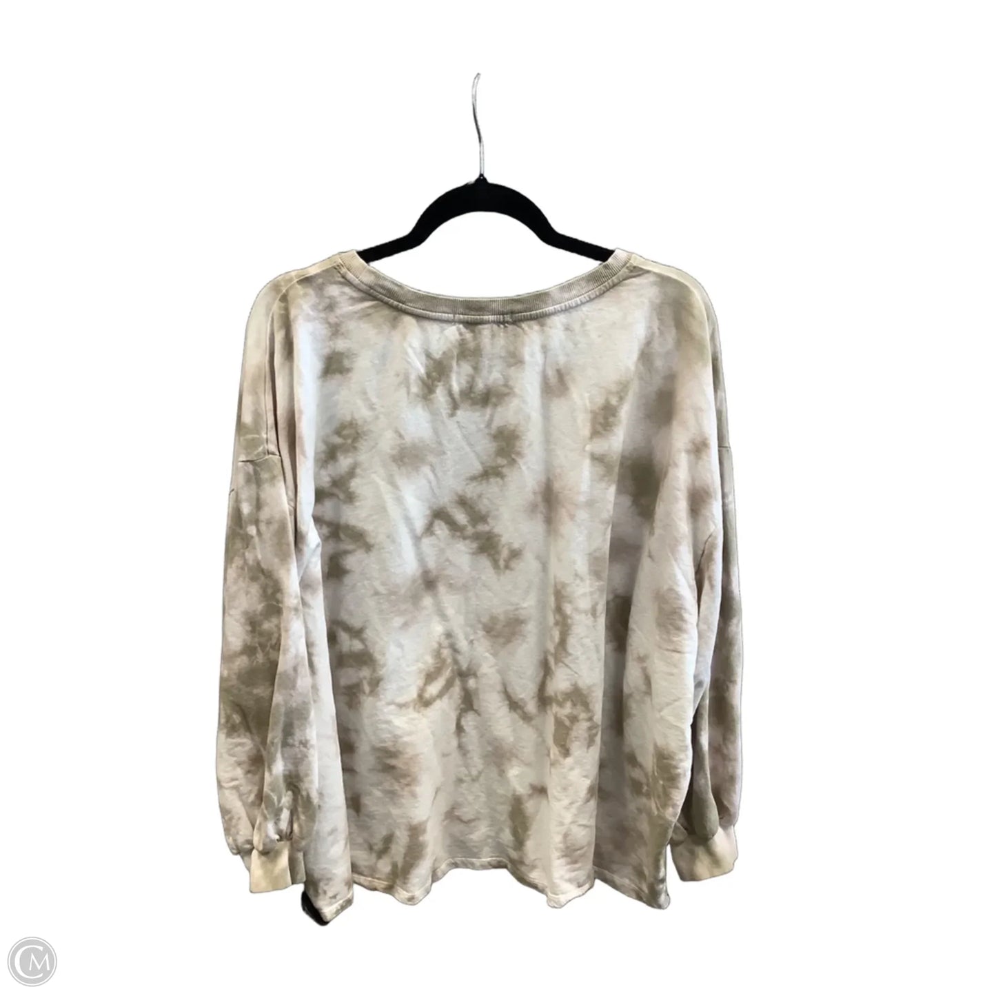 Top Long Sleeve By C And C In Tie Dye Print, Size: 3x