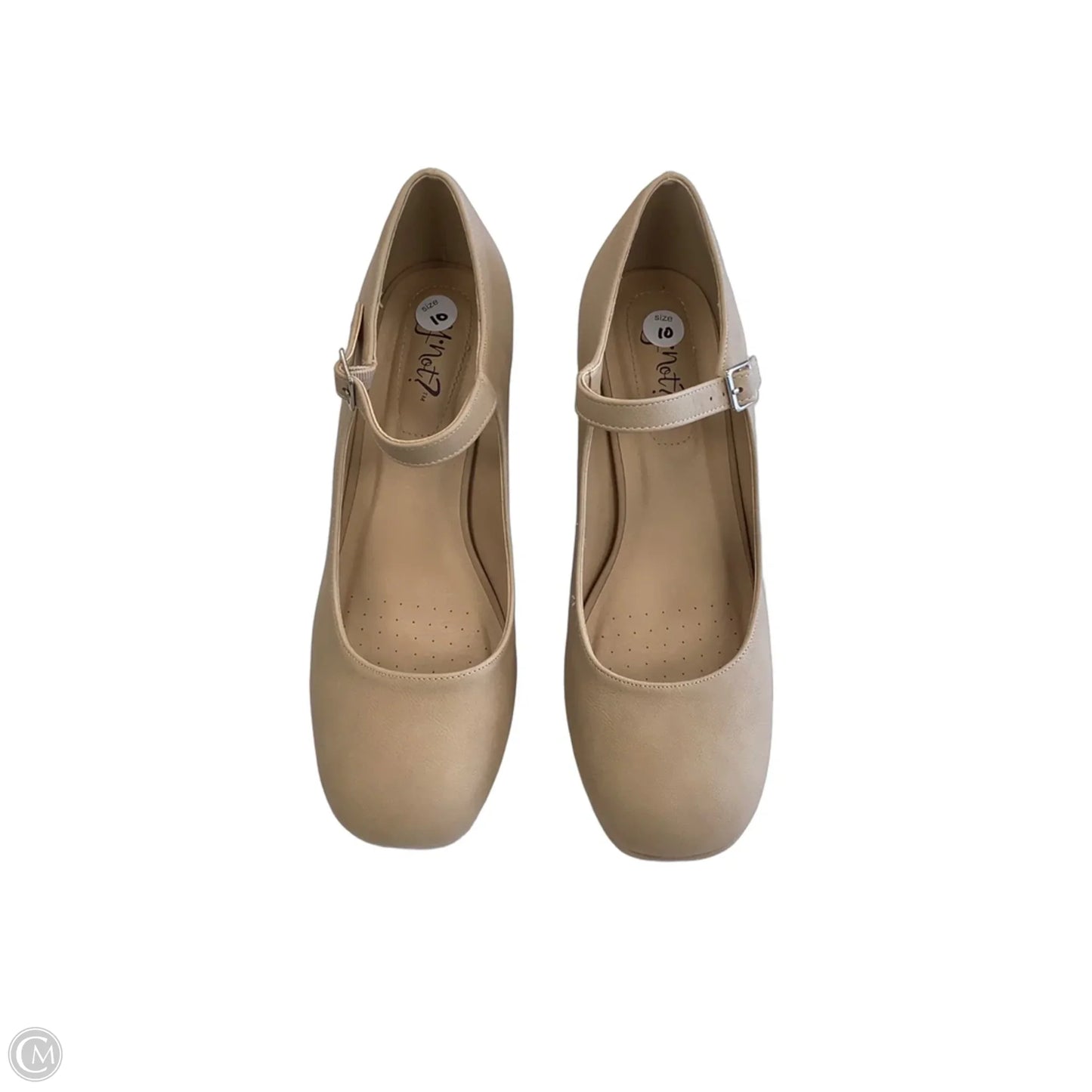 Shoes Heels Block By Clothes Mentor In Beige, Size: 10