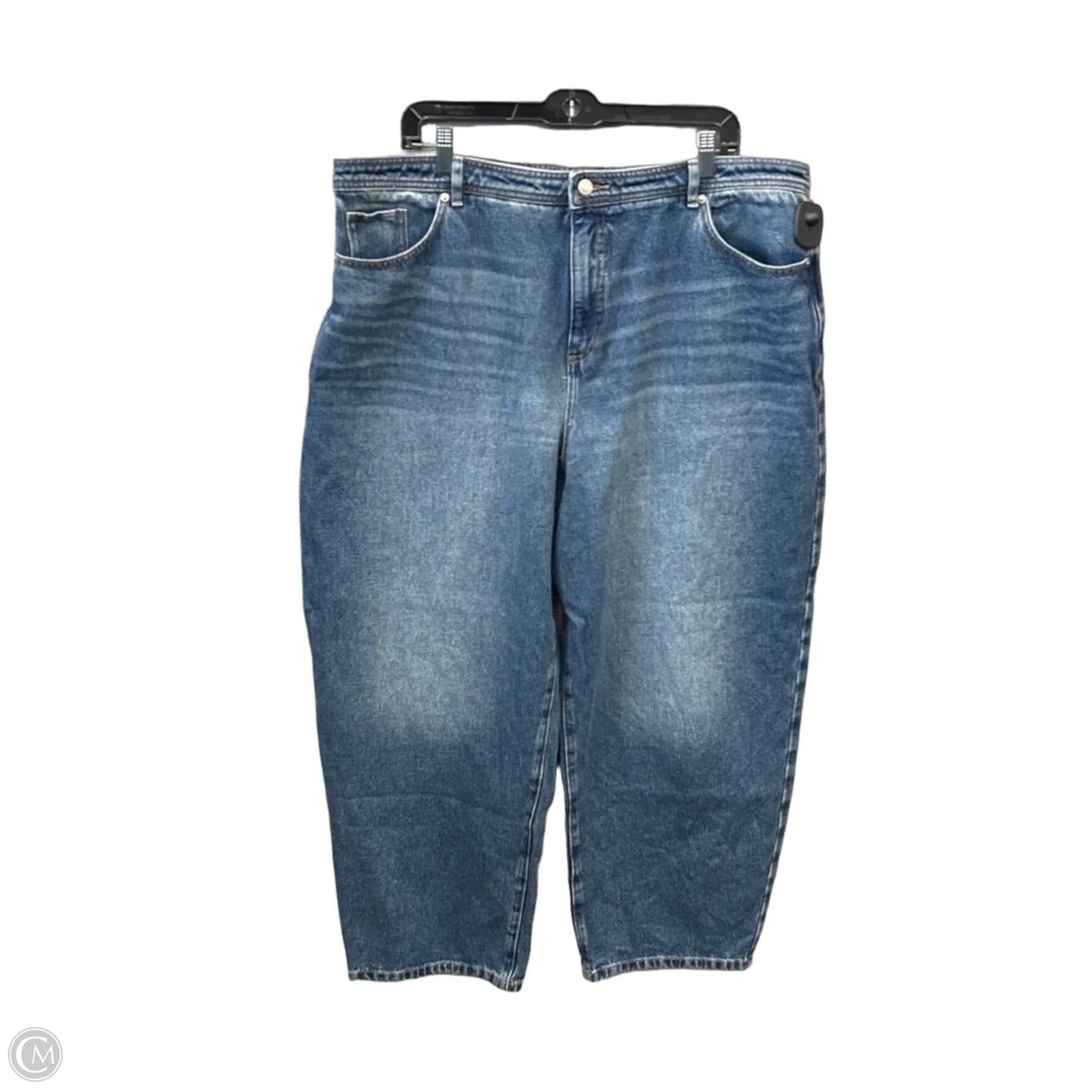 Jeans Wide Leg By Loft In Blue Denim, Size: 18